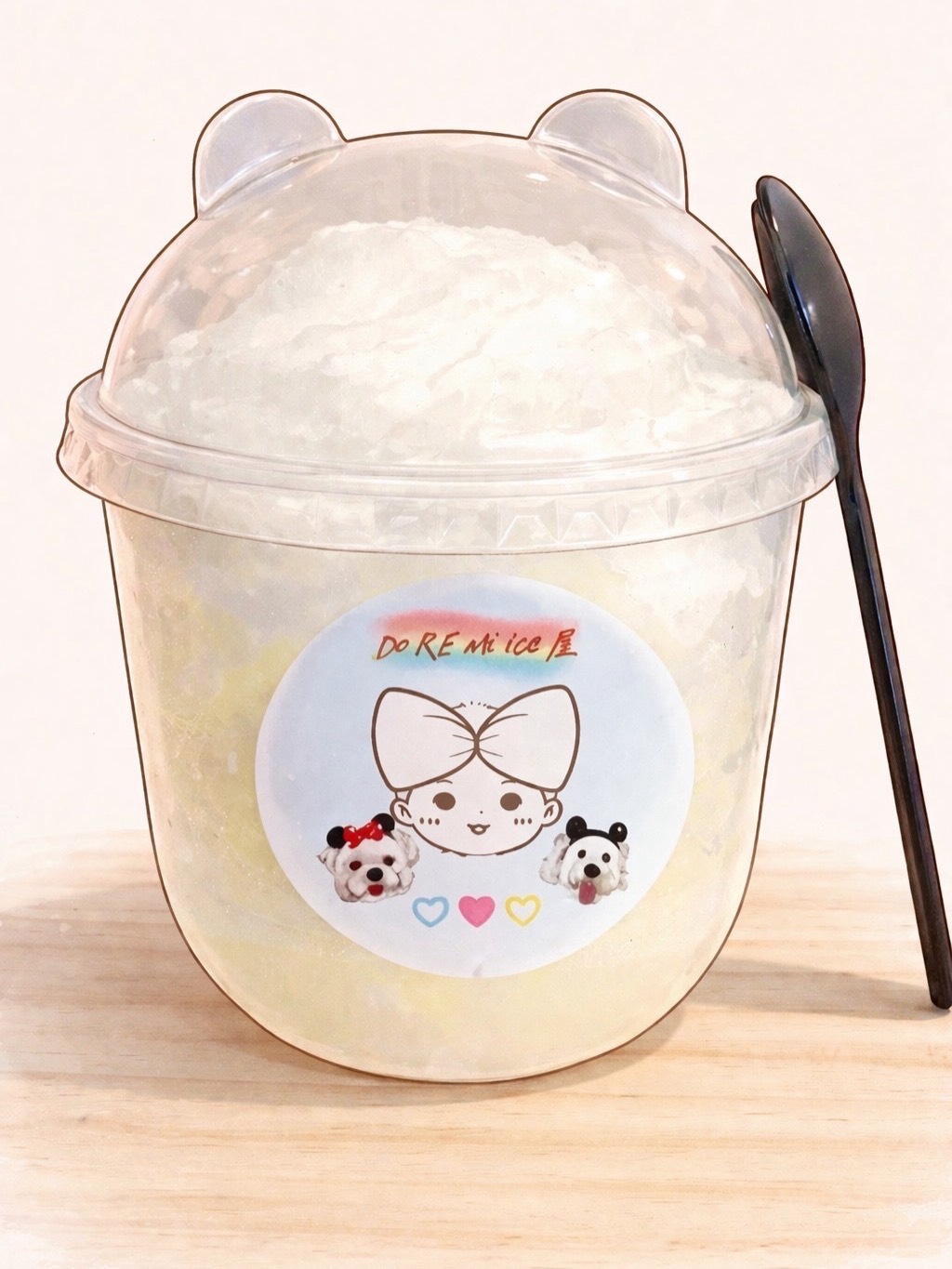 Do Re Mi ice 屋 原味綿綿冰，熊耳造型杯